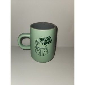 Mandolorian Coffee Mug - Drink Decaf You'll Die Tired - the Mini Bar